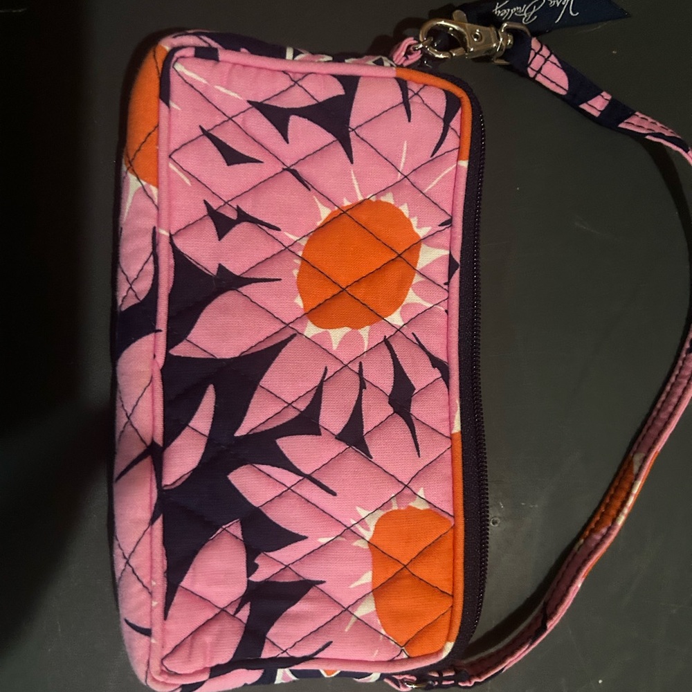 Vera Bradley Pink and Orange Artistic Clutch